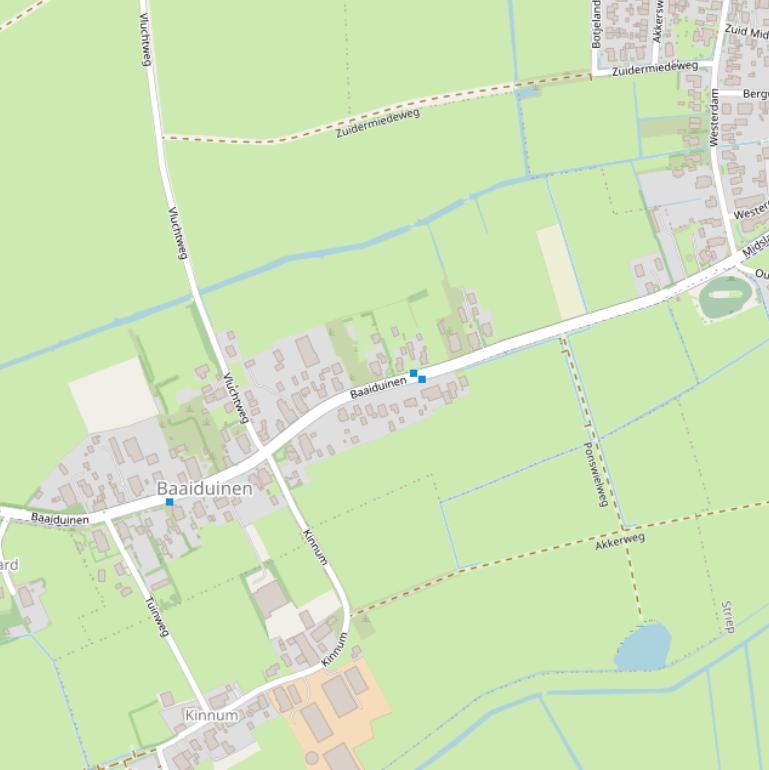 Kaart van  Baaiduinen.