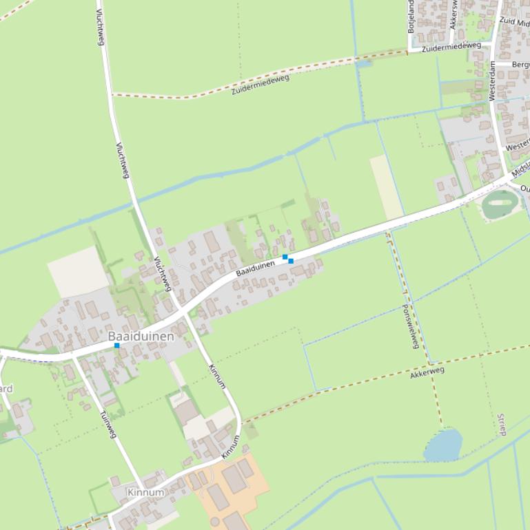 Kaart van  Baaiduinen.