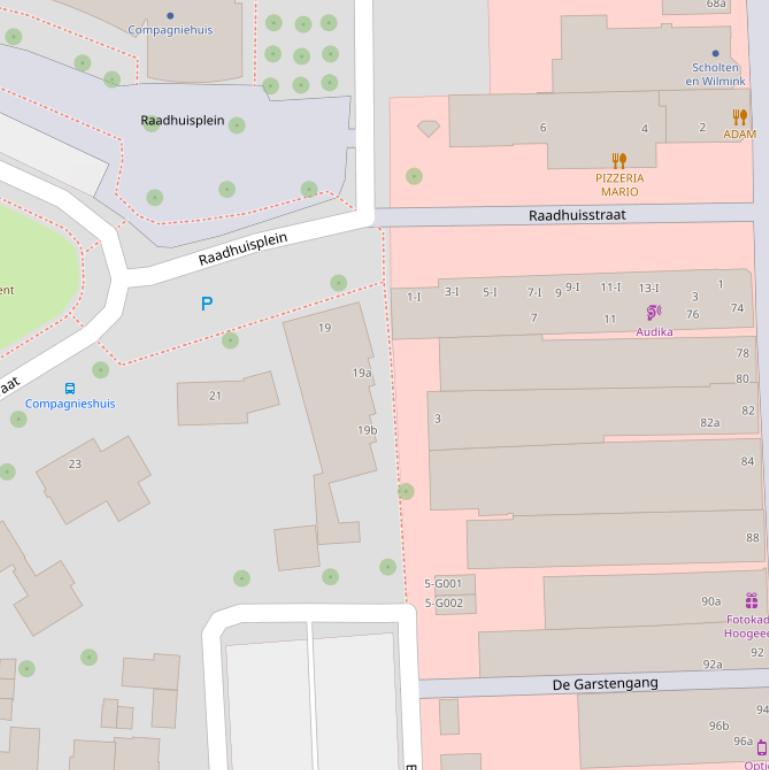 Kaart van  Baandergang.