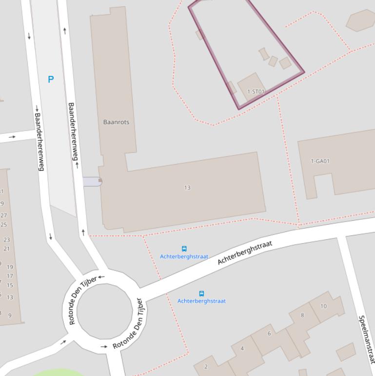 Kaart van  Baanrots.