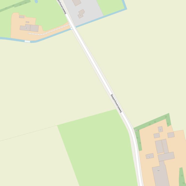 Kaart van de Baayenhovenseweg.