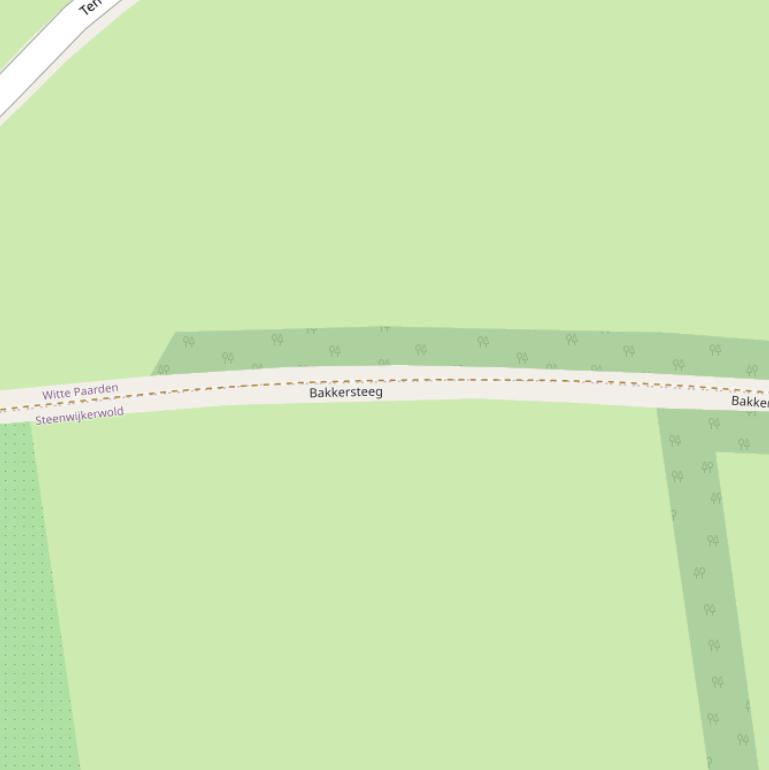 Kaart van de Bakkersteeg.