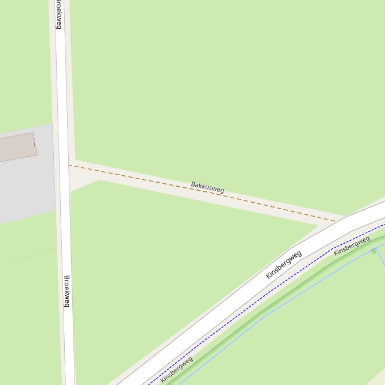 Kaart van de Bakkusweg.