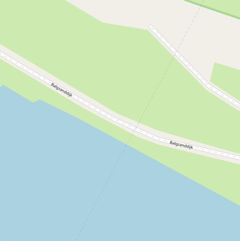Kaart van de Balgzanddijk.