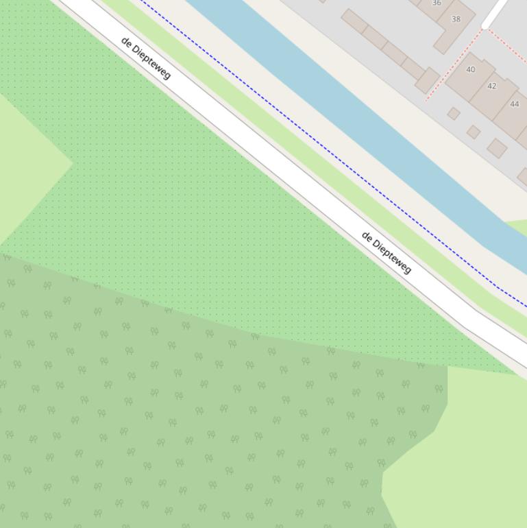 Kaart van  Balkbrug-West.