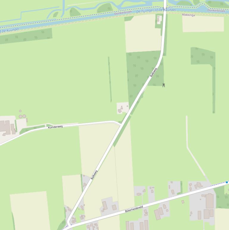 Kaart van de Balkweg.