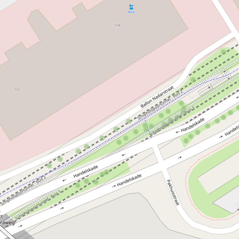 Kaart van de Ballon Nadarstraat.