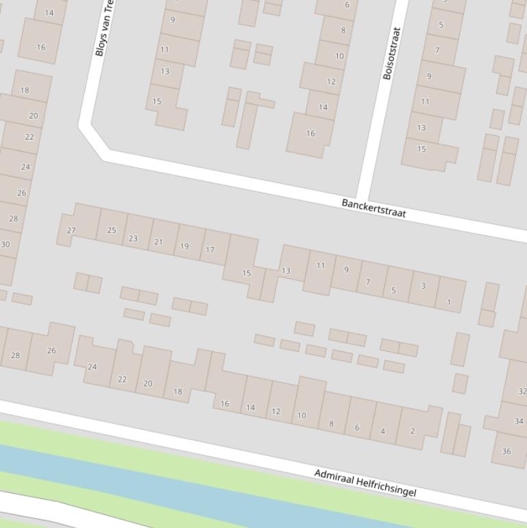 Kaart van de Banckertstraat.