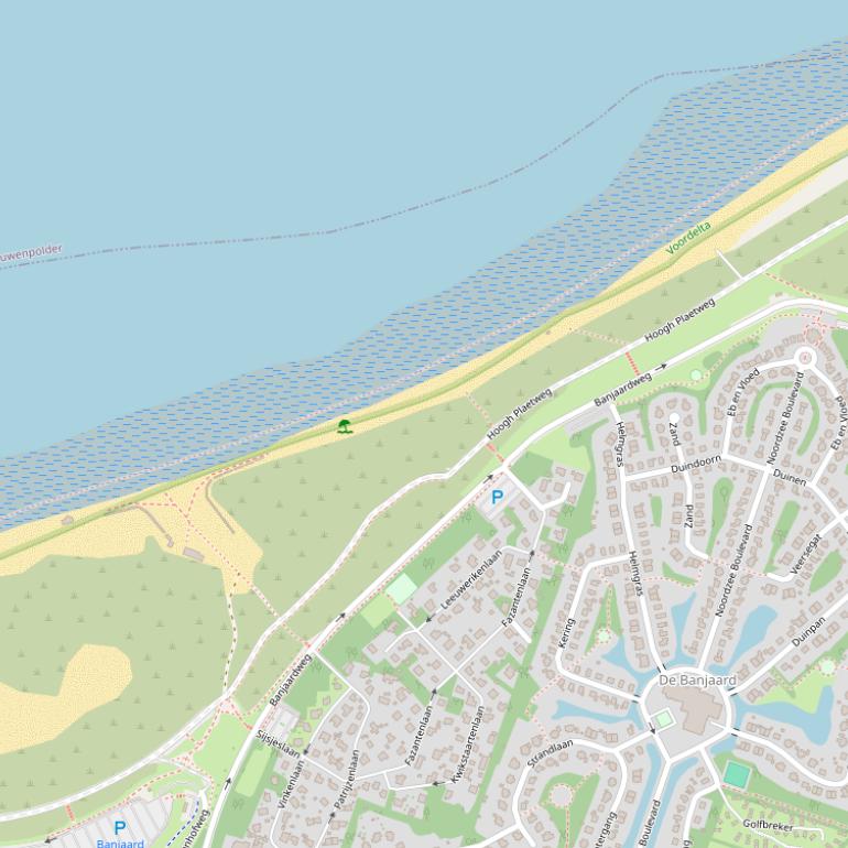 Kaart van de Banjaardweg.