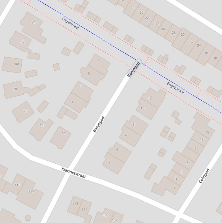 Kaart van het Banjopad.