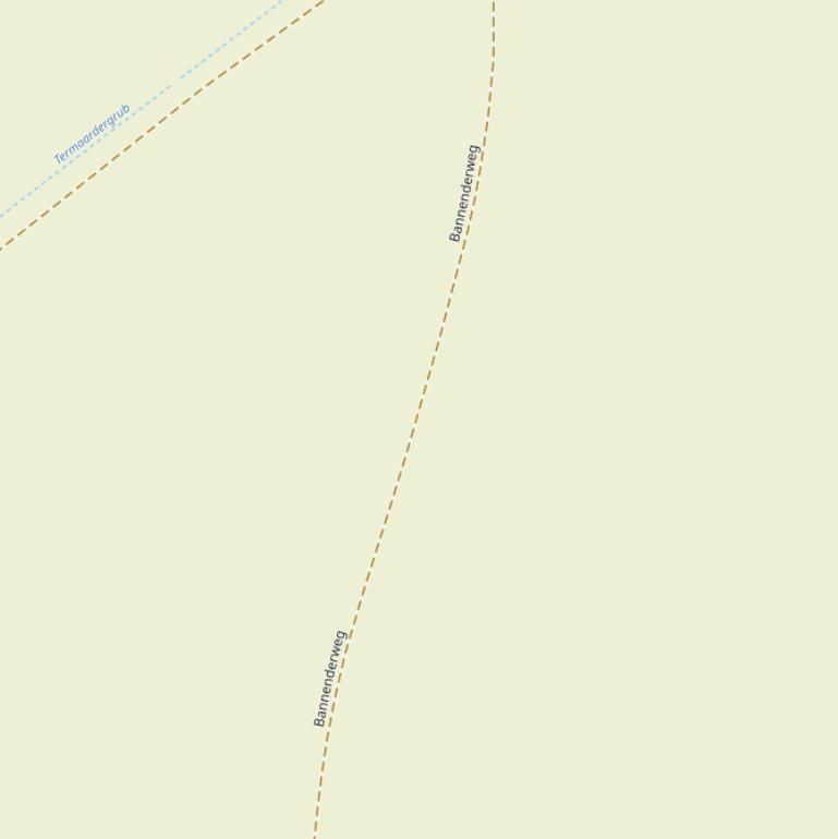 Kaart van de Bannenderweg.