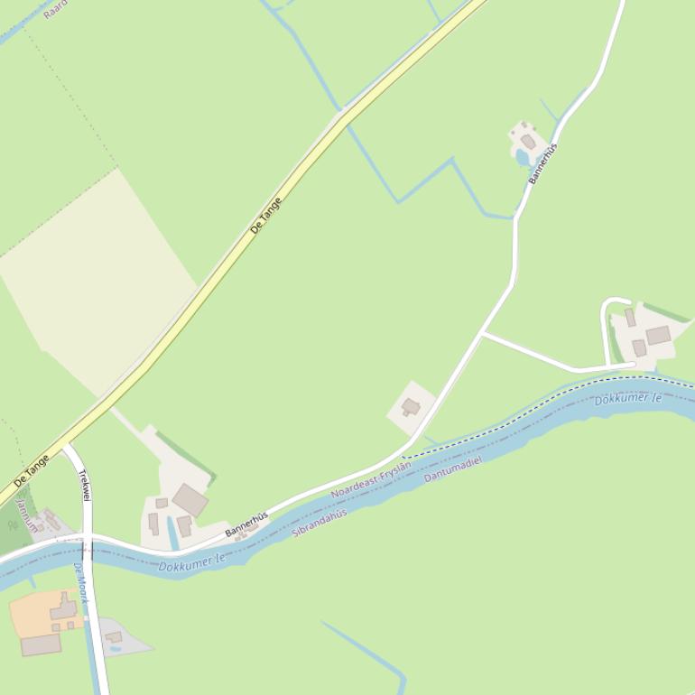 Kaart van  Bannerhûs.