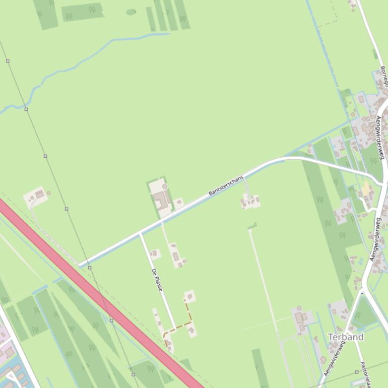 Kaart van  Bantsterschans.