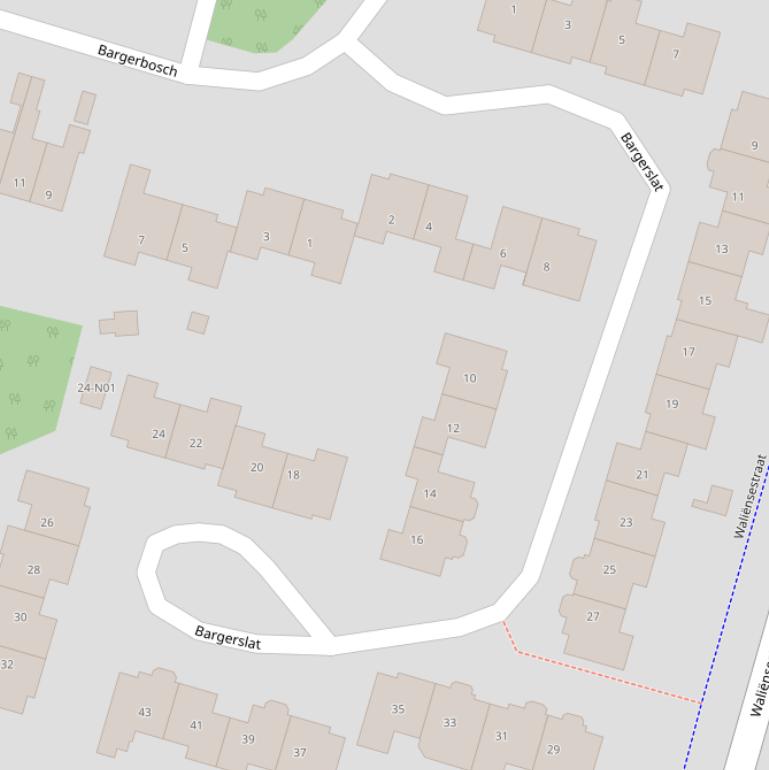 Kaart van  Bargerslat.