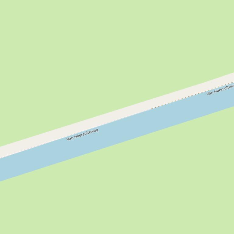 Kaart van de Baron van Haersolteweg.