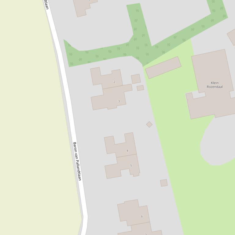 Kaart van de Baron van Pallandtlaan.