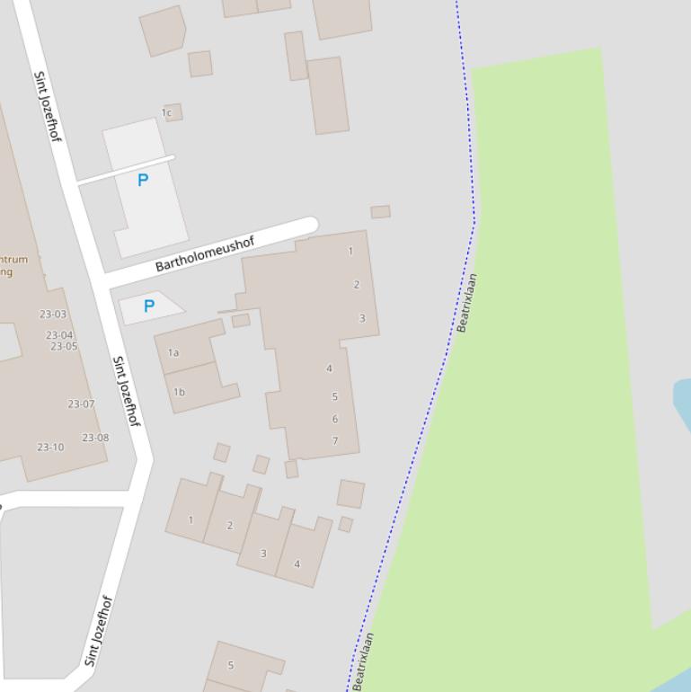 Kaart van de Bartholomeushof.