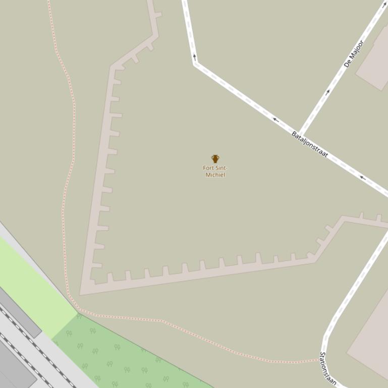 Kaart van  Bastion André.