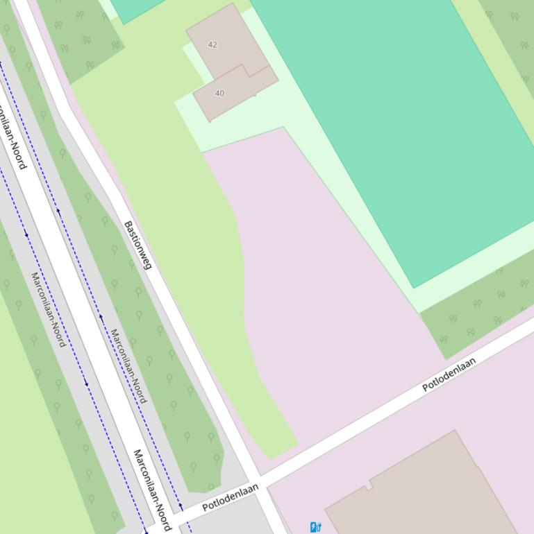 Kaart van het Bastionveld.