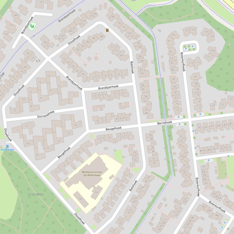 Kaart van  Batshoek.