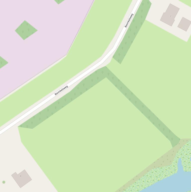 Kaart van de Bavinkelsweg.