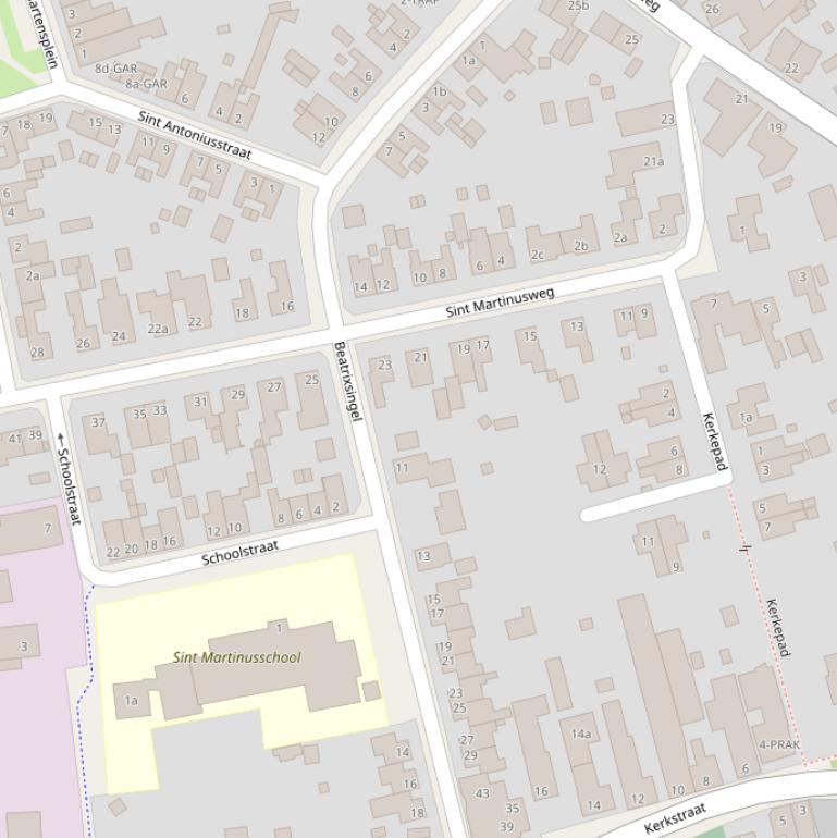 Kaart van de Beatrixsingel.