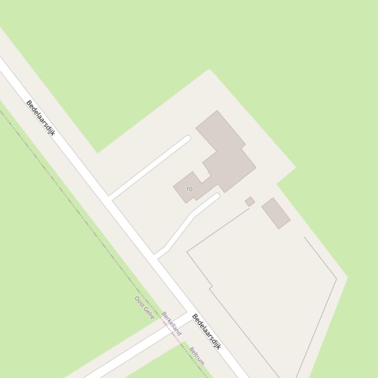 Kaart van de Bedelaarsdijk.