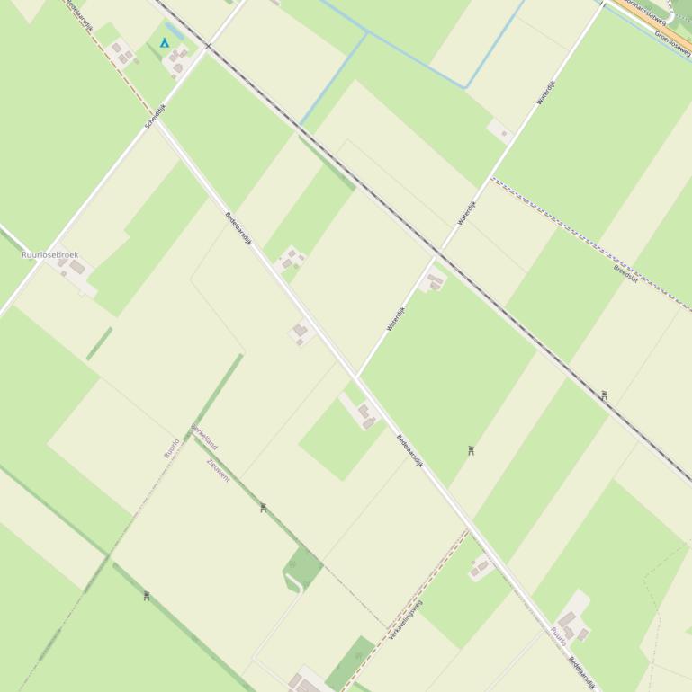 Kaart van de Bedelaarsdijk.