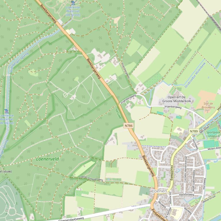 Kaart van de Beekbergerweg.