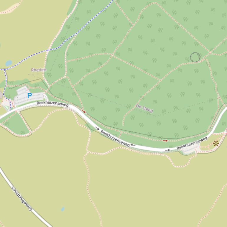 Kaart van de Beekhuizenseweg.