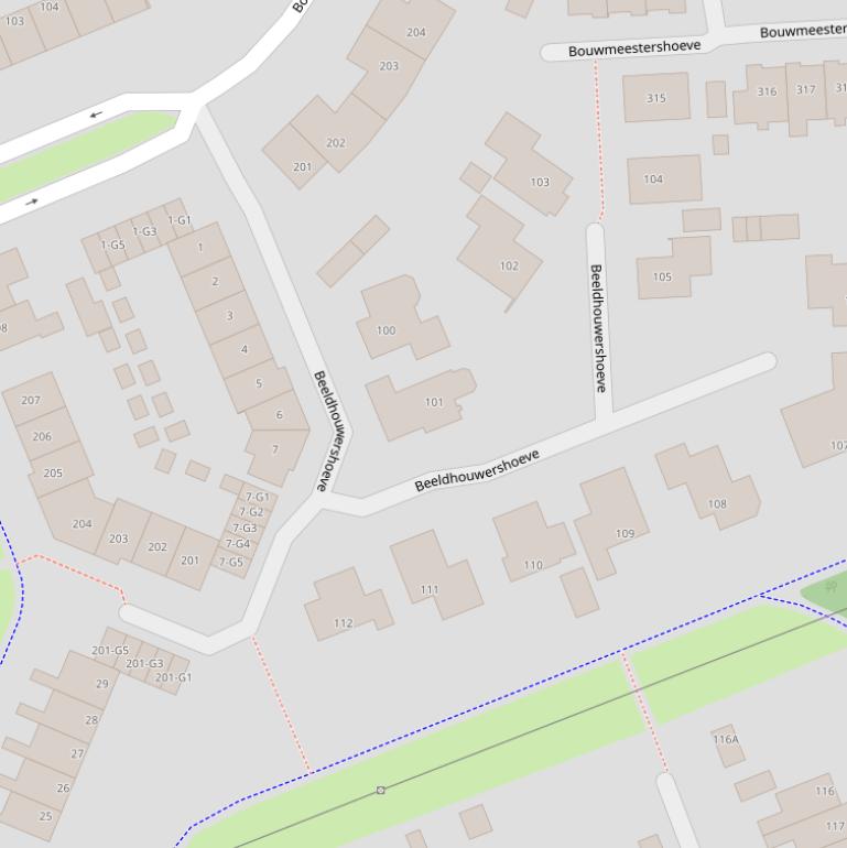 Kaart van  Beeldhouwershoeve.