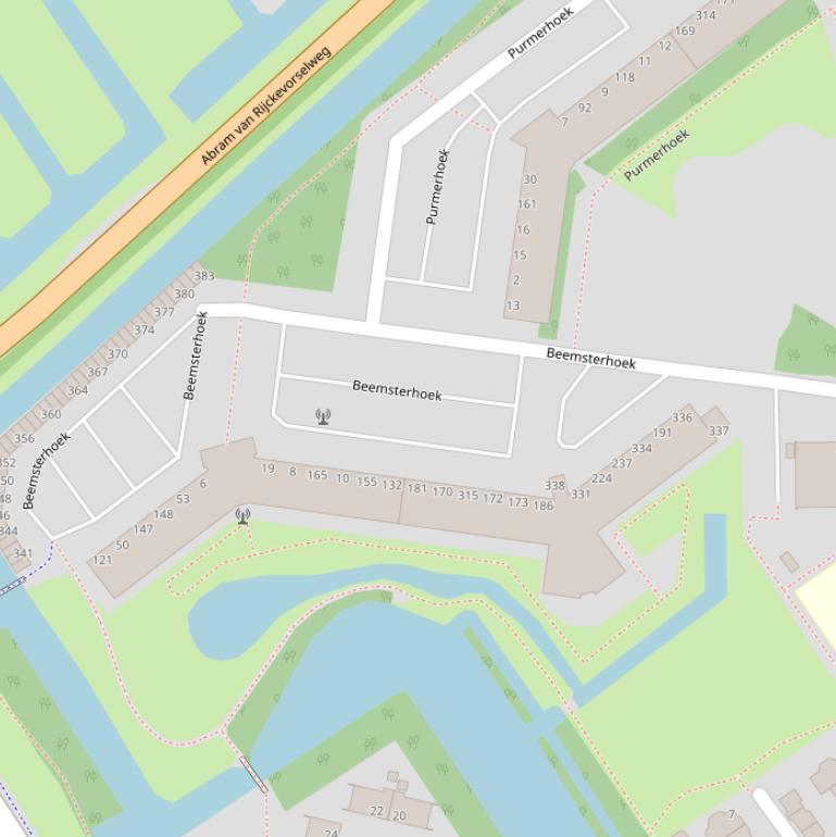 Kaart van  Beemsterhoek.