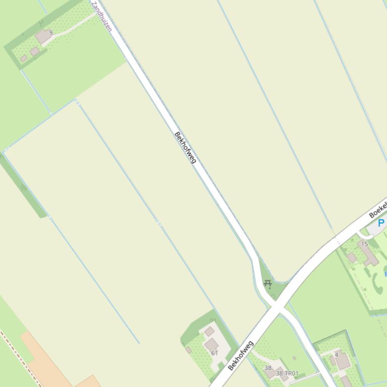 Kaart van de Bekhofweg.