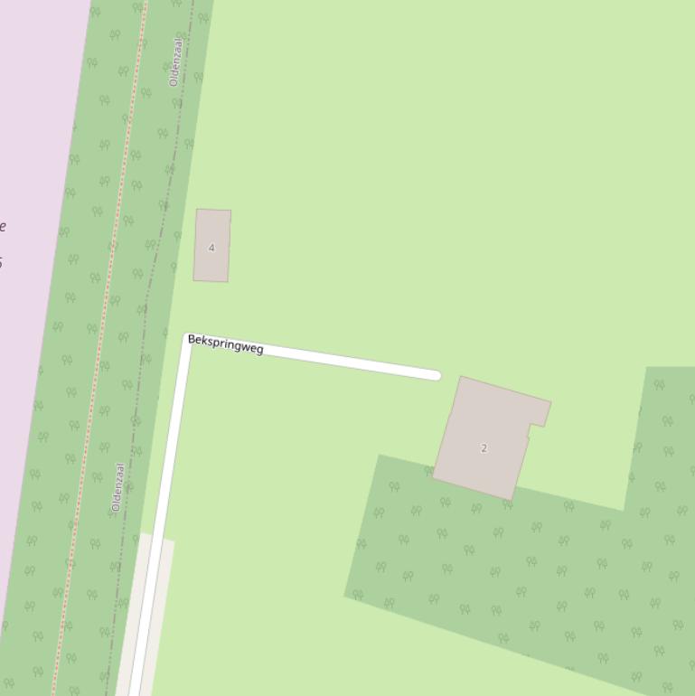 Kaart van de Bekspringweg.