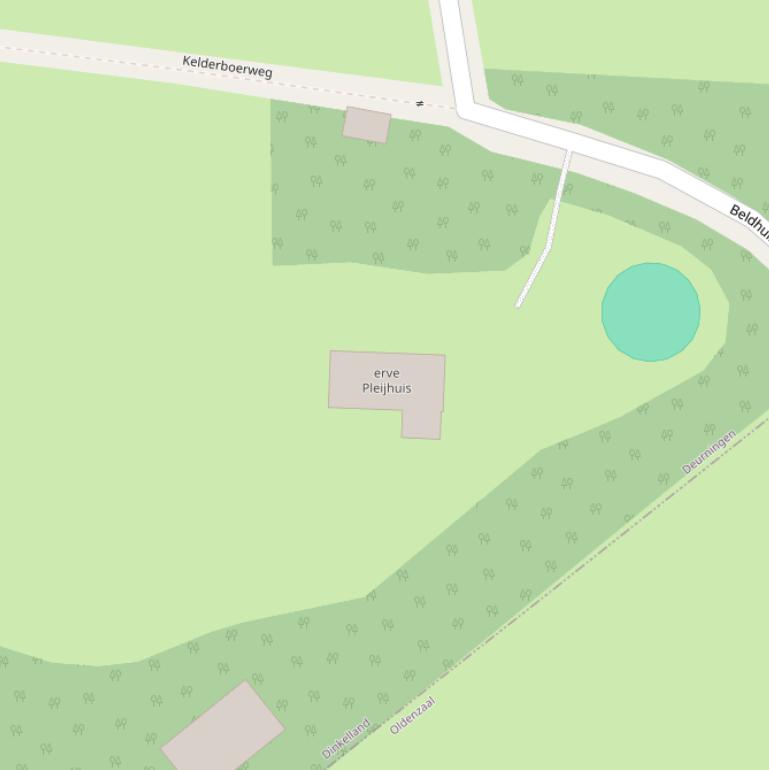 Kaart van de Beldhuismolenweg.