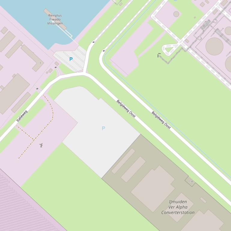 Kaart van  Belgiëweg Oost.