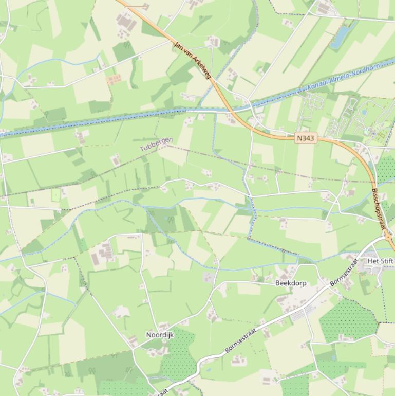 Kaart van de Bellinckhofweg.