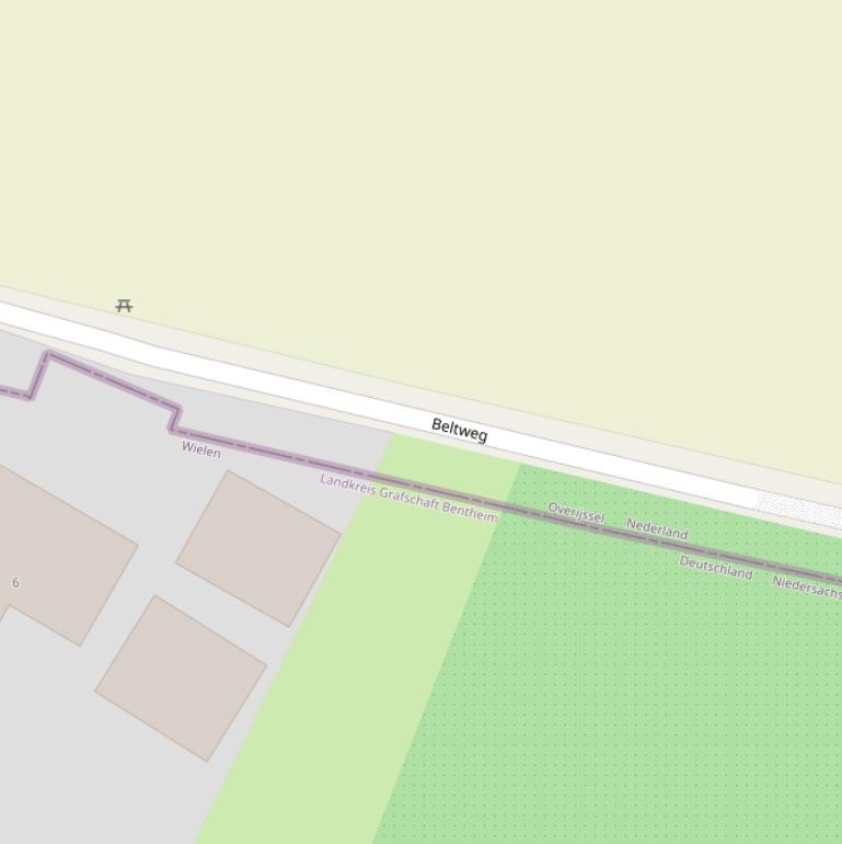 Kaart van de Beltweg.