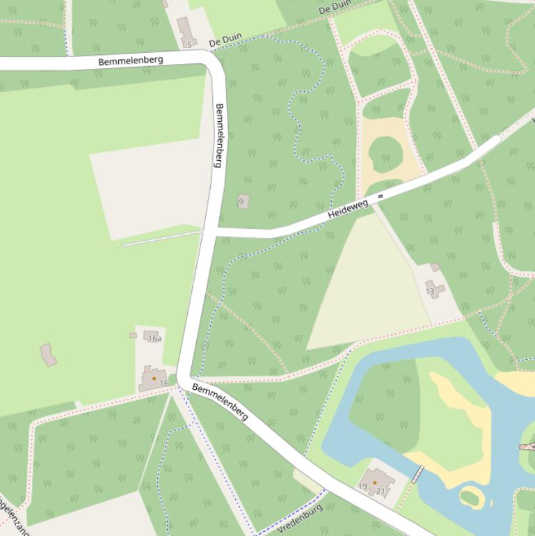 Kaart van  Bemmelenberg.