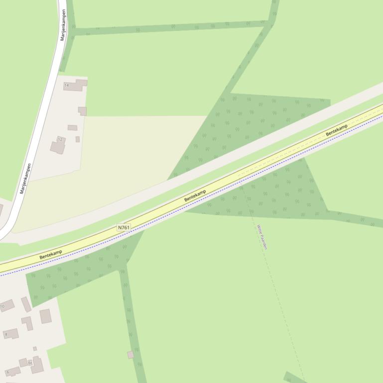 Kaart van  Bentekamp.