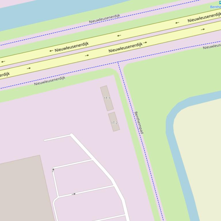 Kaart van het Bentheimpad.