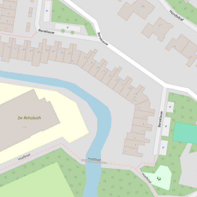 Kaart van  Bereklauw.