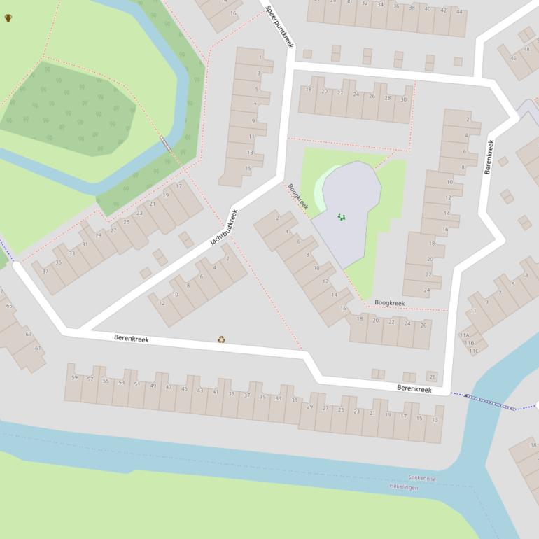 Kaart van  Berenkreek.