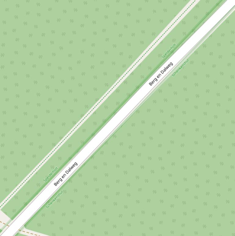 Kaart van  Berg en Dalweg.