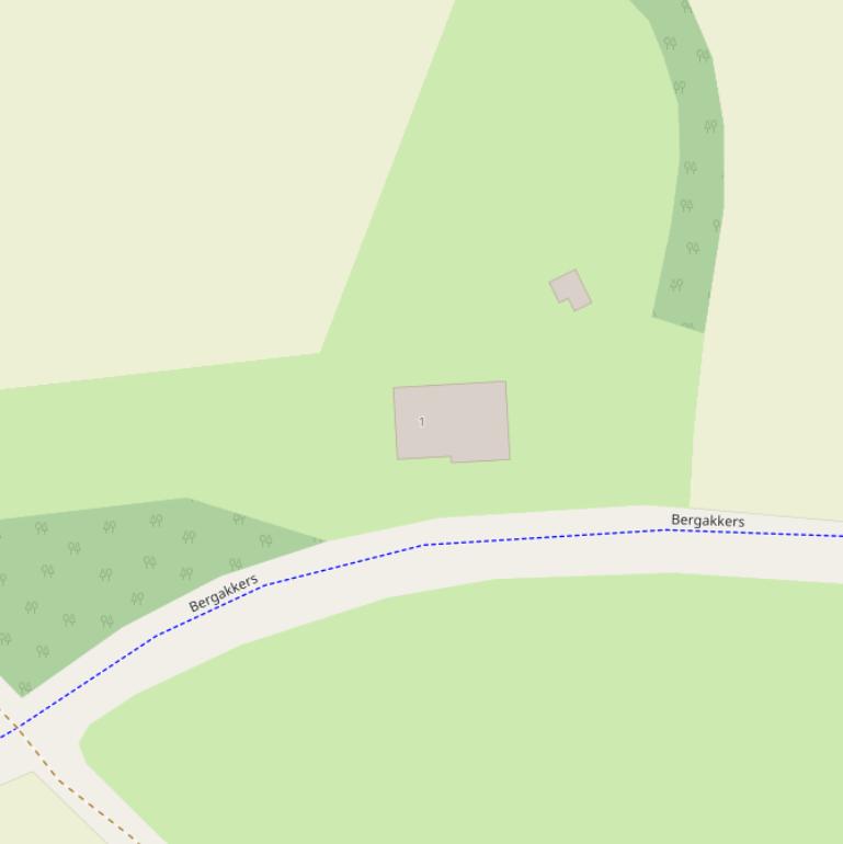 Kaart van  Bergakkers.