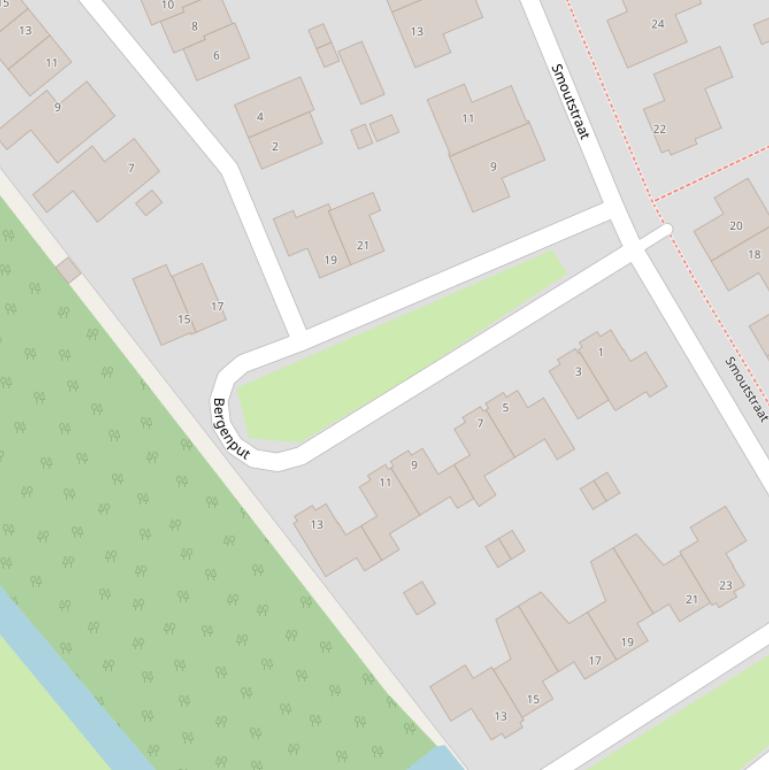 Kaart van  Bergenput.