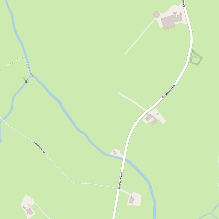 Kaart van de Berghuizerweg.