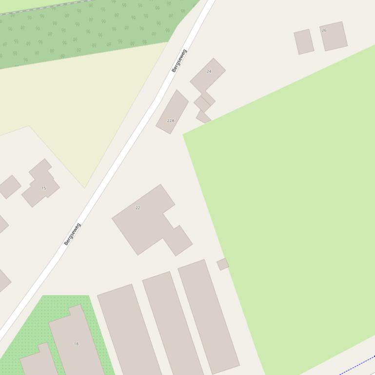 Kaart van de Bergseweg.