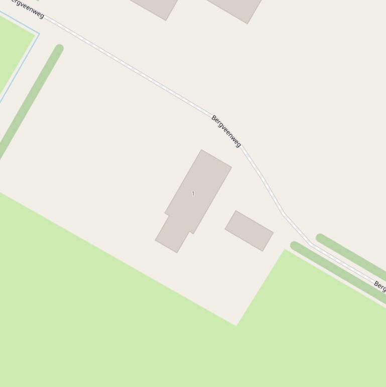 Kaart van de Bergveenweg.