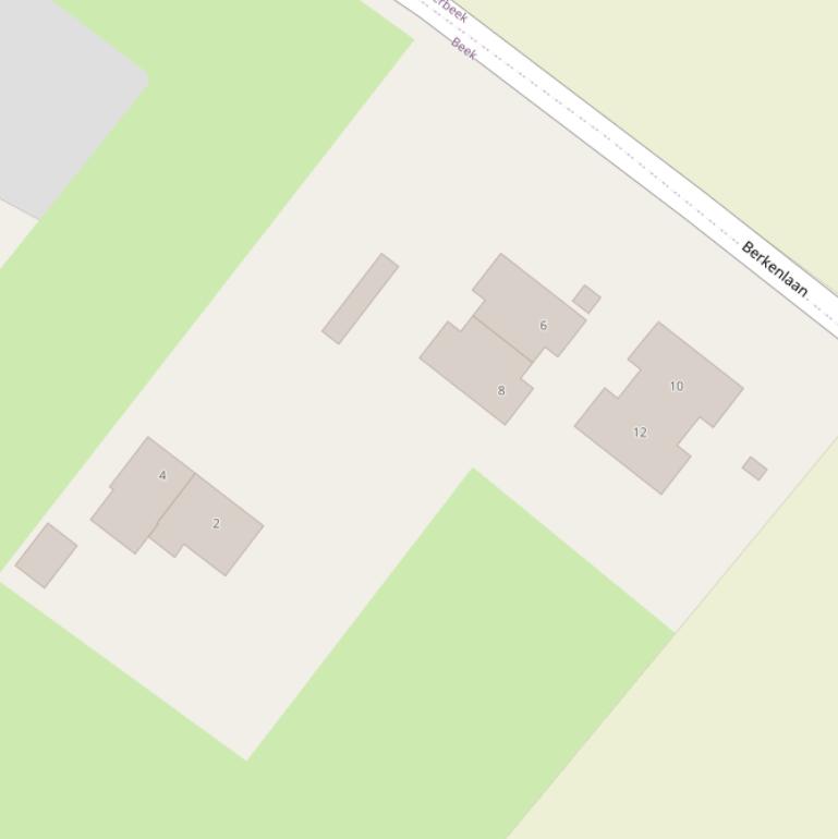 Kaart van de Berkenlaan.